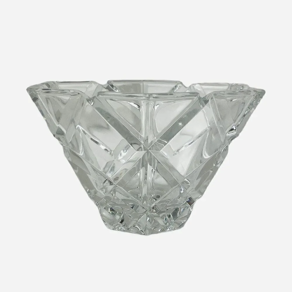 Vintage Mikasa Diamonds Crystal Hexagon 5